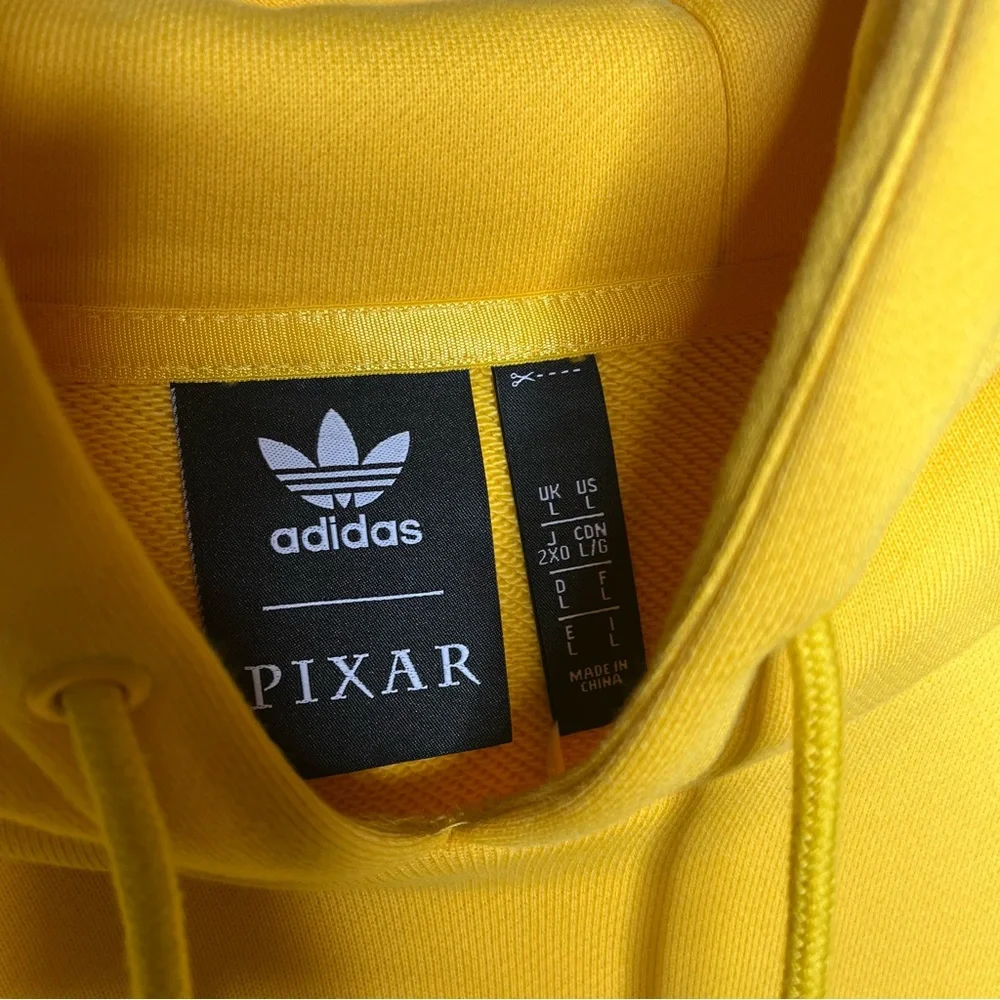 NWT New Adidas x Disney Pixar Manga SW Hoodie Unisex Yellow Gold Large Toy Story